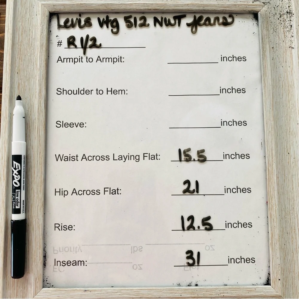 Levi’s RARE Vintage‎ NWT 512 Medium Light Wash Straight Leg Jeans Size 32X31 - Picture 10 of 10